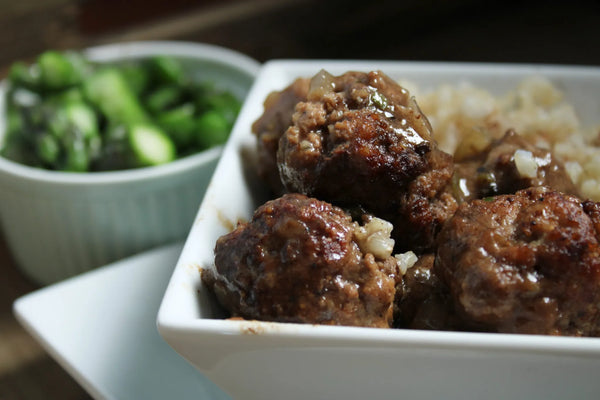 Savory & Healthy: Grass-Fed Beef Swedish Meatballs